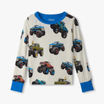 Hatley Mega Monster Truck Bamboo Pajama Set