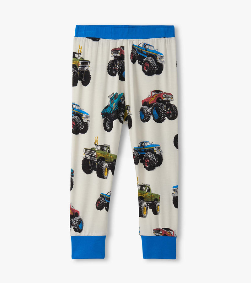 Hatley Mega Monster Truck Bamboo Pajama Set