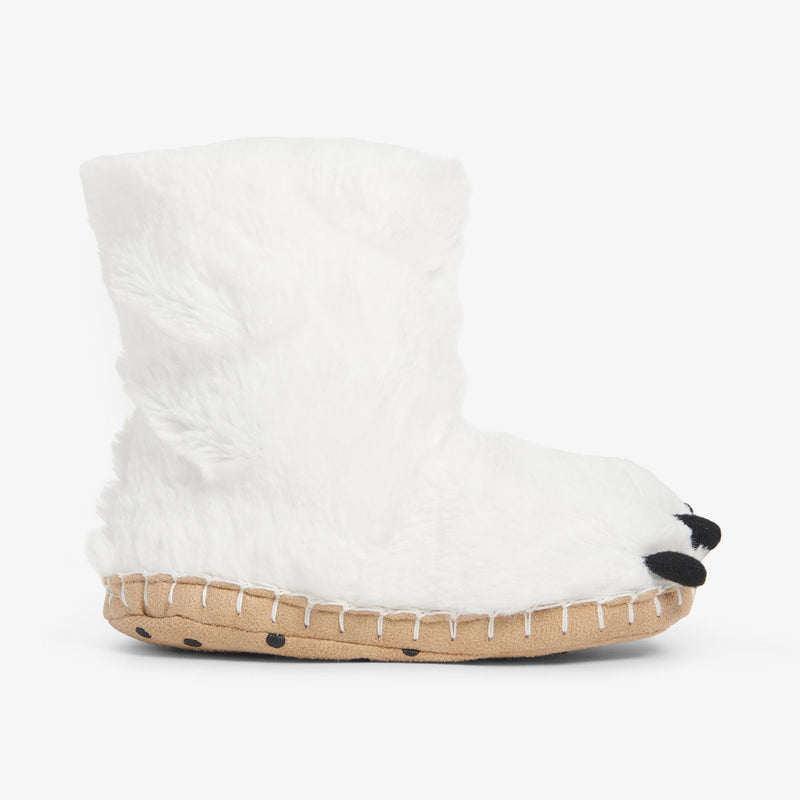 Little Blue House Polar Bear Paw Slippers