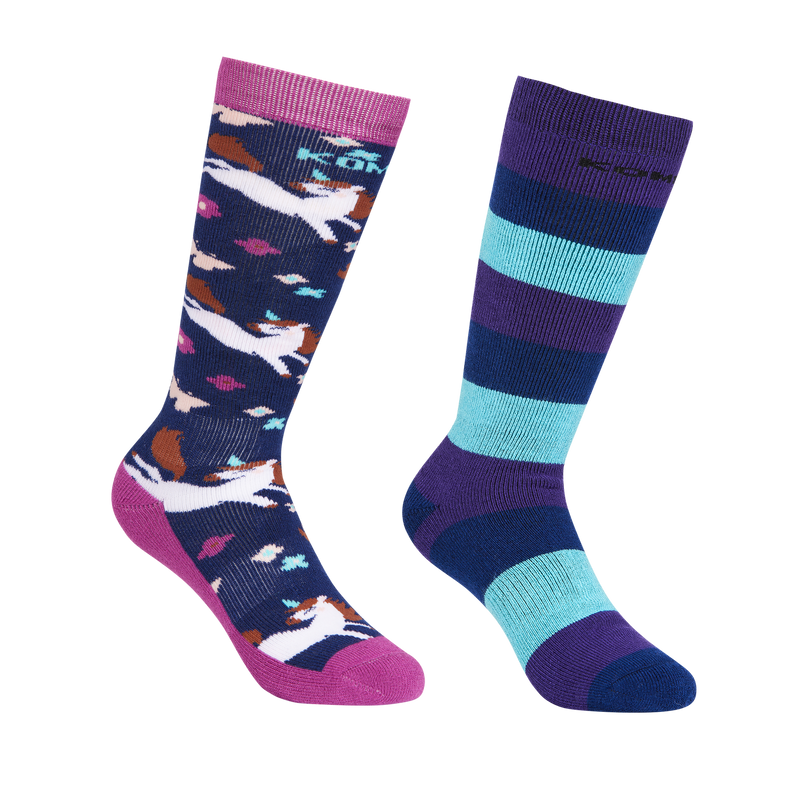 Kombi Happy Blue Unicorn Children's Rumble Socks