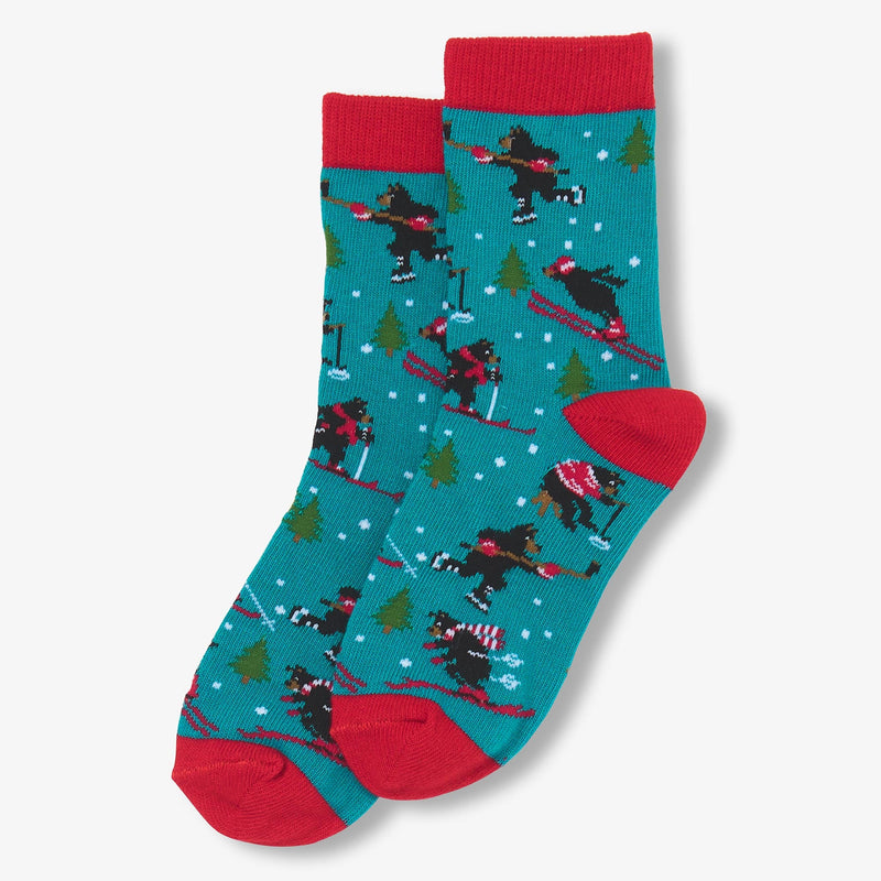 Little Blue House Wild Winter Crew Socks