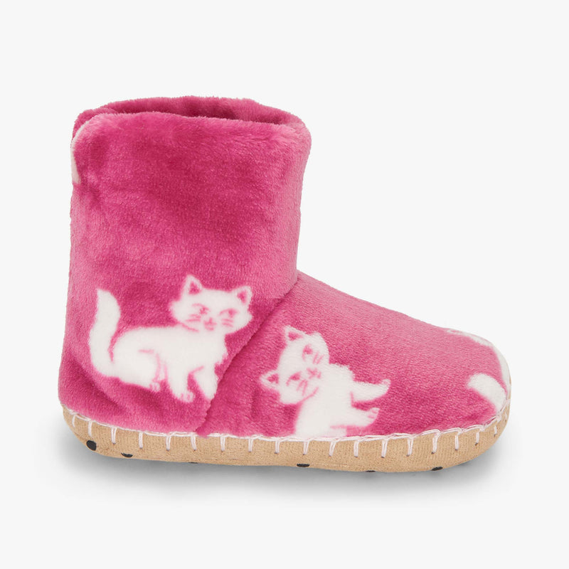 Hatley Little Kitties Fuzzy Fleece Slippers