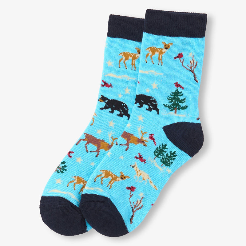 Little Blue House Winter Wonderland Crew Socks