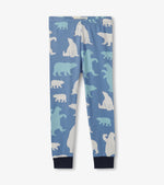 Little Blue House Blue Polar Bears Pajama Set