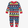 Little Blue House Navy Fair Isle Baby Union Suit