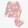 Little Blue House Pink Polar Bears Pajama Set