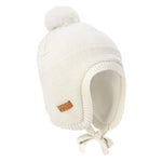 Jan & Jul Vanilla Cream Pom-Pom Knit Hat