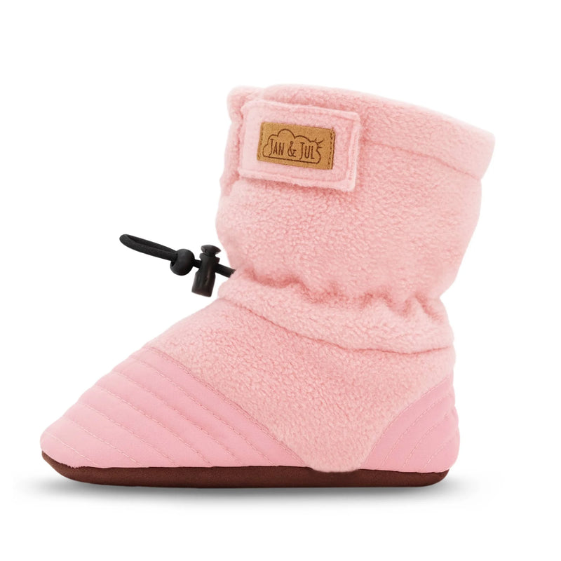 Jan & Jul Dusty Pink Stay-Put Cozy Booties