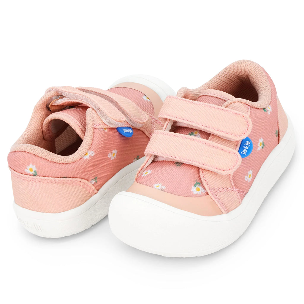Jan & Jul Apricot Flower Mini Canvas Toddler Sneaker