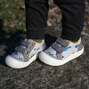 Jan & Jul Grey Construction Mini Canvas Toddler Sneaker