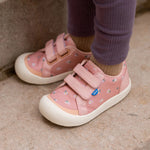 Jan & Jul Apricot Flower Mini Canvas Toddler Sneaker