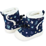 Jan & Jul Navy Forest Stay-Put Trail Booties