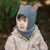 Jan & Jul Grey Fox Fleece Animal Hat