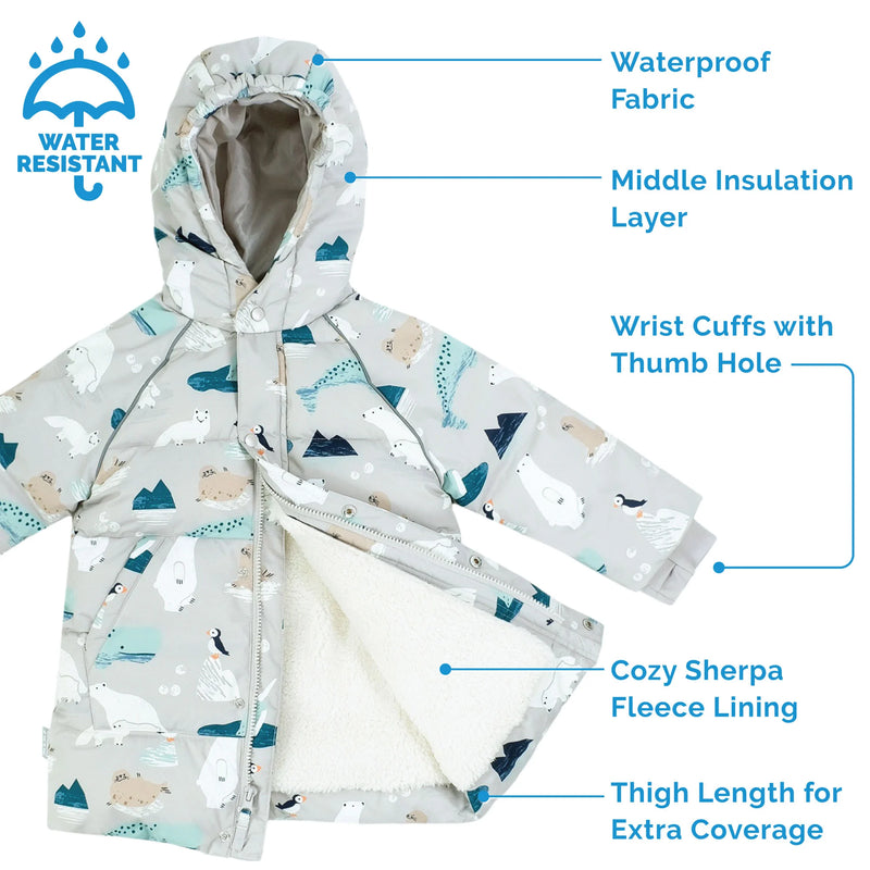 Jan & Jul Polar Pals Toasty-Dry Puffy Coat