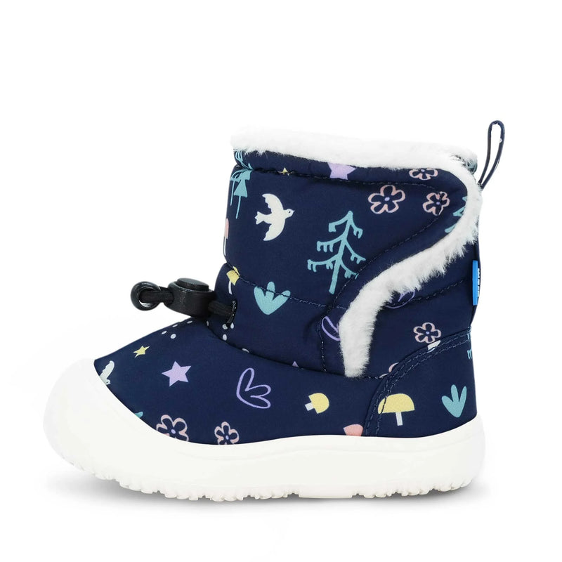 Jan & Jul Navy Forest Stay-Put Trail Booties