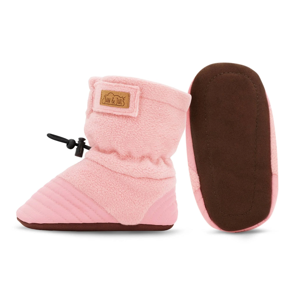 Jan & Jul Dusty Pink Stay-Put Cozy Booties