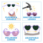 Jan & Jul Lavender Heart Polarized Sunglasses