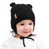 Jan & Jul Black Bear Knit Hat