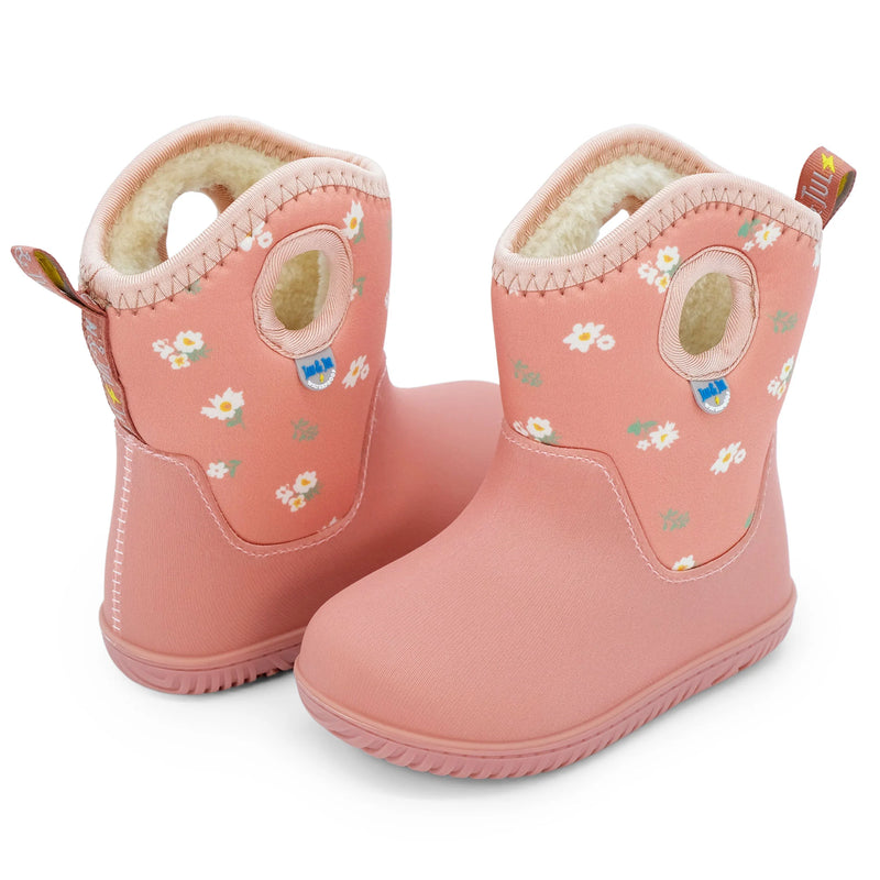 Jan & Jul Apricot Flower Toasty-Dry Lite Boots