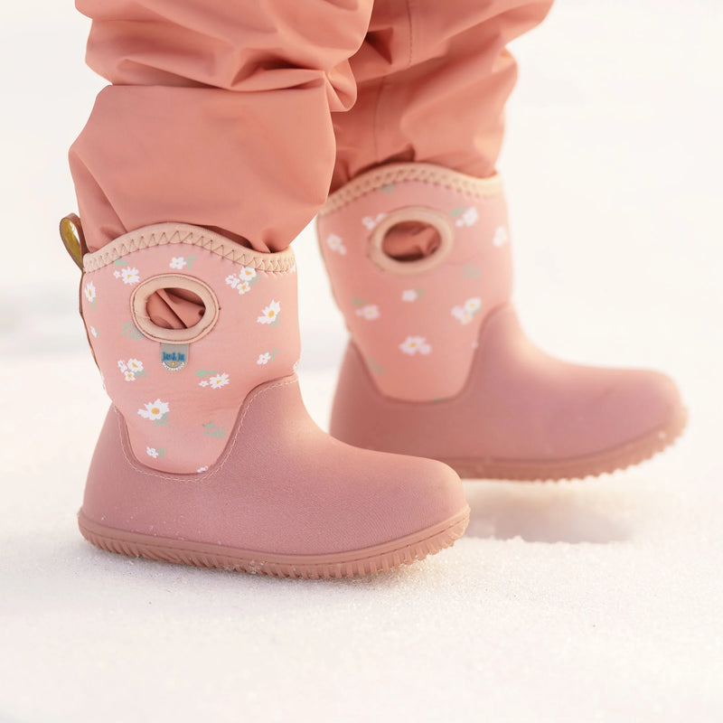 Jan & Jul Apricot Flower Toasty-Dry Lite Boots