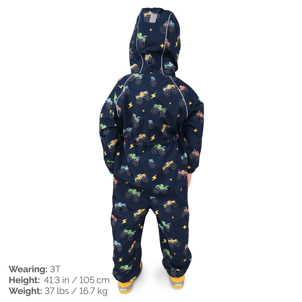 Jan & Jul Big Trucks Cozy-Dry Rain Suit