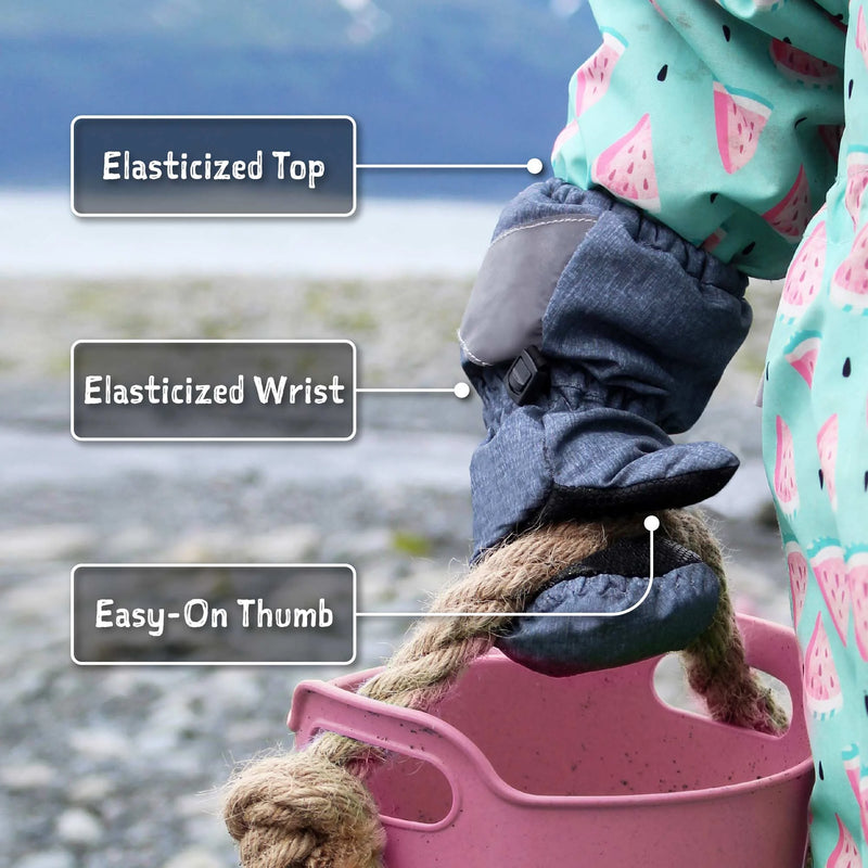 Jan & Jul Dusty Pink Cozy-Dry Waterproof Rain Mitten