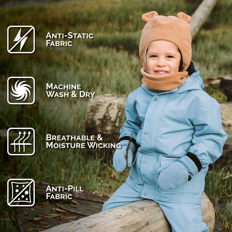 Jan & Jul Brown Bear Fleece Animal Hat