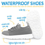 Jan & Jul Black RainRunners Waterproof Toddler Sneaker