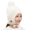 Jan & Jul Vanilla Cream Pom-Pom Knit Hat
