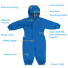 Jan & Jul Purple Dream Cozy-Dry Rain Suit