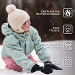Jan & Jul Vanilla Cream Pom-Pom Knit Hat