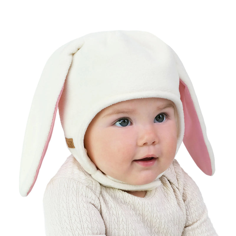 Jan & Jul Cream Bunny Fleece Animal Hat
