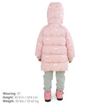 Jan & Jul Pink Forest Toasty-Dry Puffy Coat