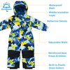 Jan & Jul Neon Peaks Toasty-Dry Snow Suit