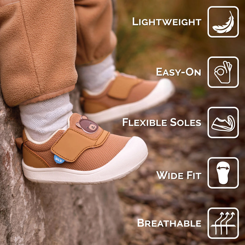 Jan & Jul Soft Brown Mini Flyer Toddler Sneaker