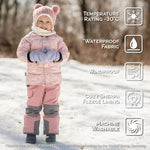 Jan & Jul Pink Forest Toasty-Dry Puffy Coat