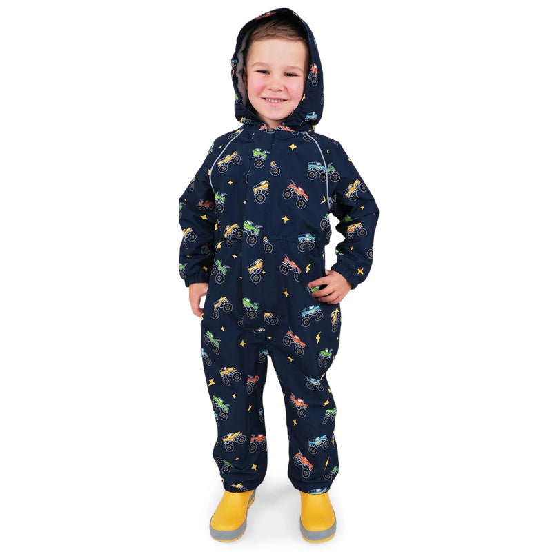 Jan & Jul Big Trucks Cozy-Dry Rain Suit