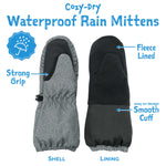 Jan & Jul Dusty Pink Cozy-Dry Waterproof Rain Mitten