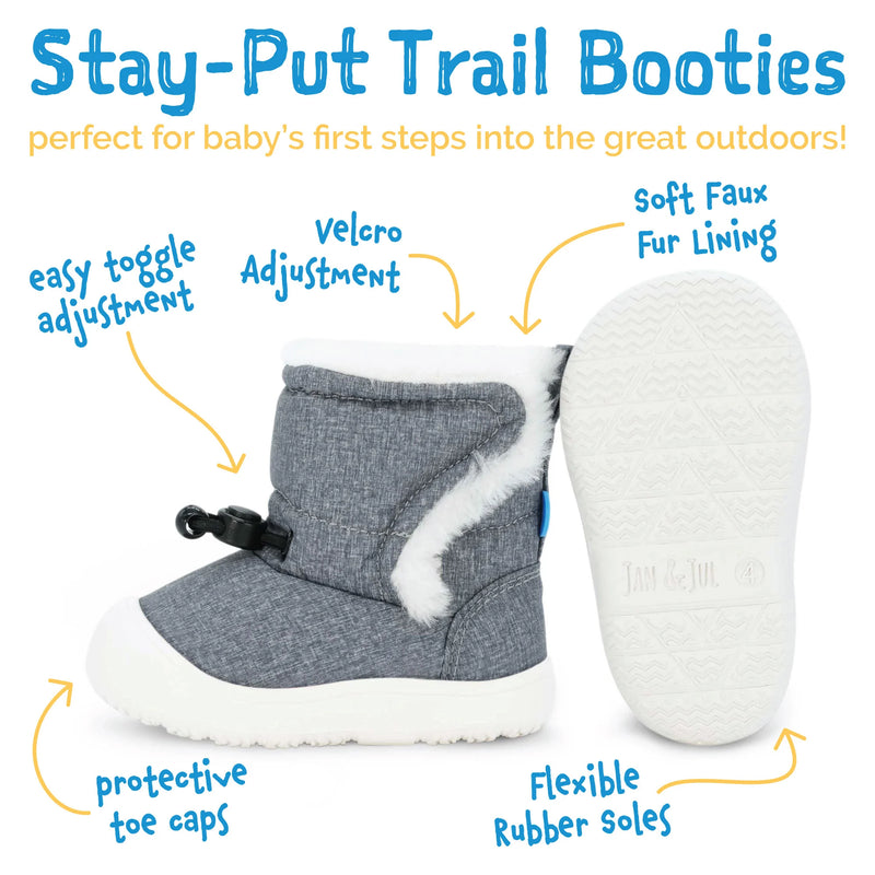 Jan & Jul Dusty Pink Stay-Put Trail Booties