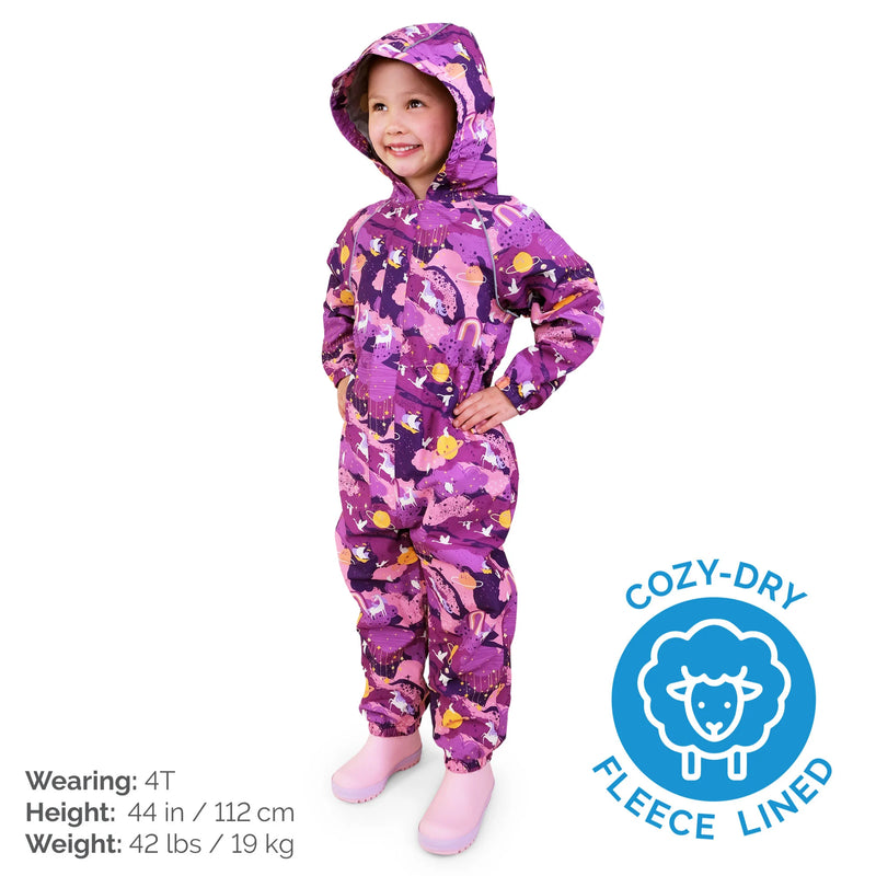 Jan & Jul Purple Dream Cozy-Dry Rain Suit