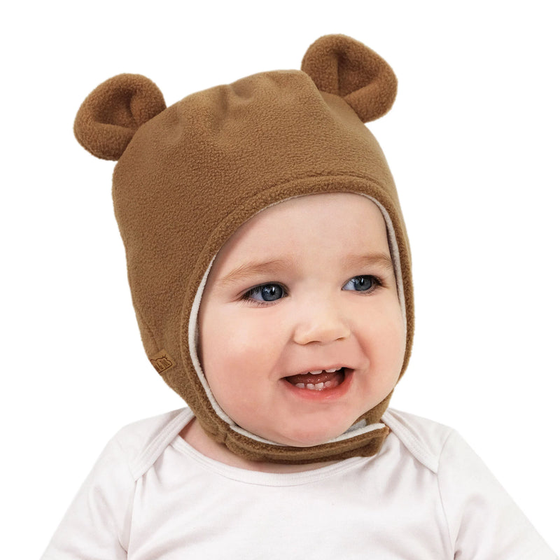 Jan & Jul Brown Bear Fleece Animal Hat