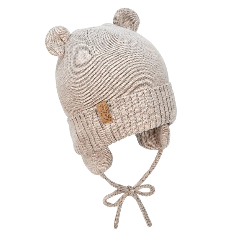 Jan & Jul Wheat Field Bear Knit Hat