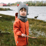 Jan & Jul Grey Fox Fleece Animal Hat