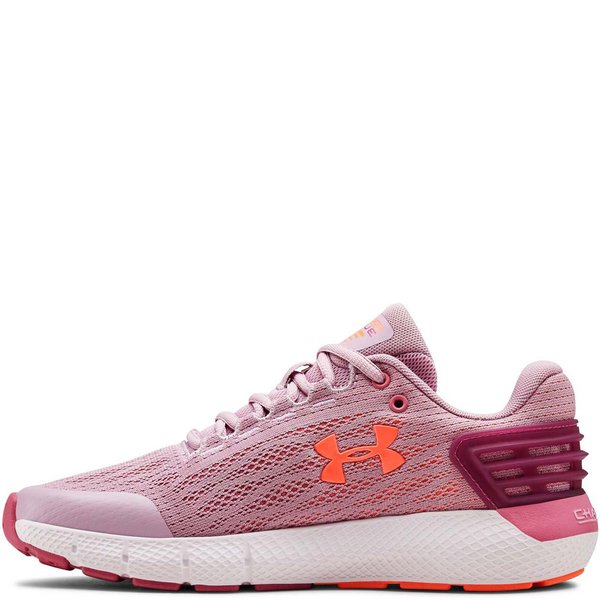 Under Armour Pink Fog/White/Peach Plasma Charged Rogue Sneaker