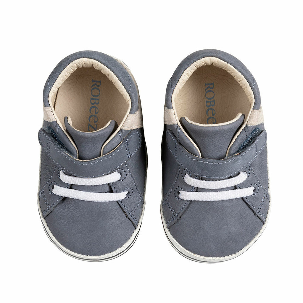 Robeez Grey Adam First Kicks Baby Shoe
