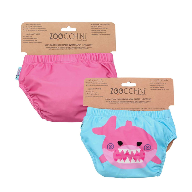 Zoocchini Sophie Shark Knit Swim Diaper Set