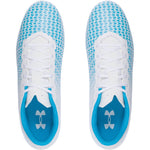 Under Armour White/Meridian Blue CF Force 3.0 Soccer Cleat