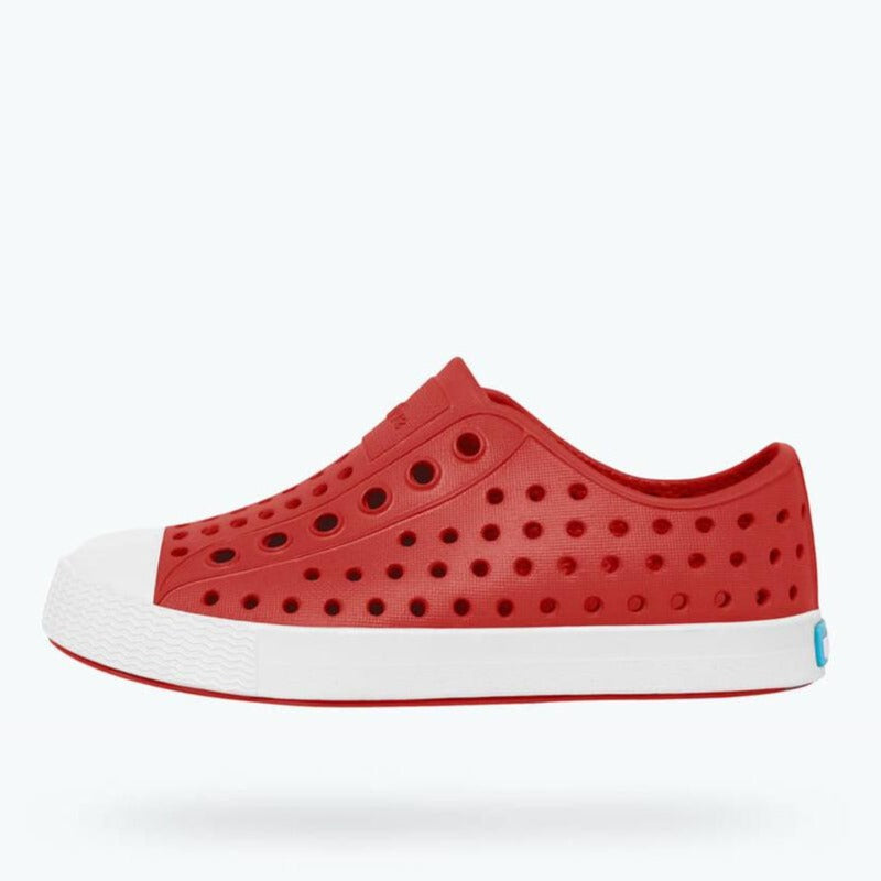 Native Shoes Torch Red/Shell White Child/Youth Jefferson Shoe