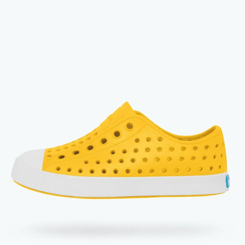 Native Shoes Crayon Yellow/Shell White Toddler Jefferson Shoe