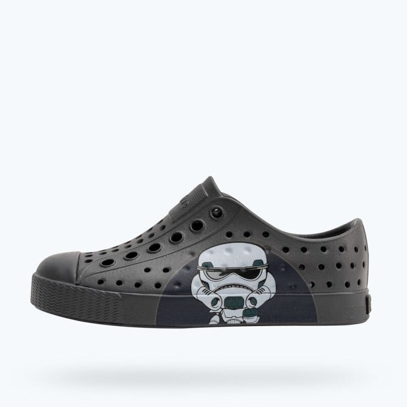 Native Shoes Dublin Gray/Darth BFF Jefferson Star Wars™ Block Shoe